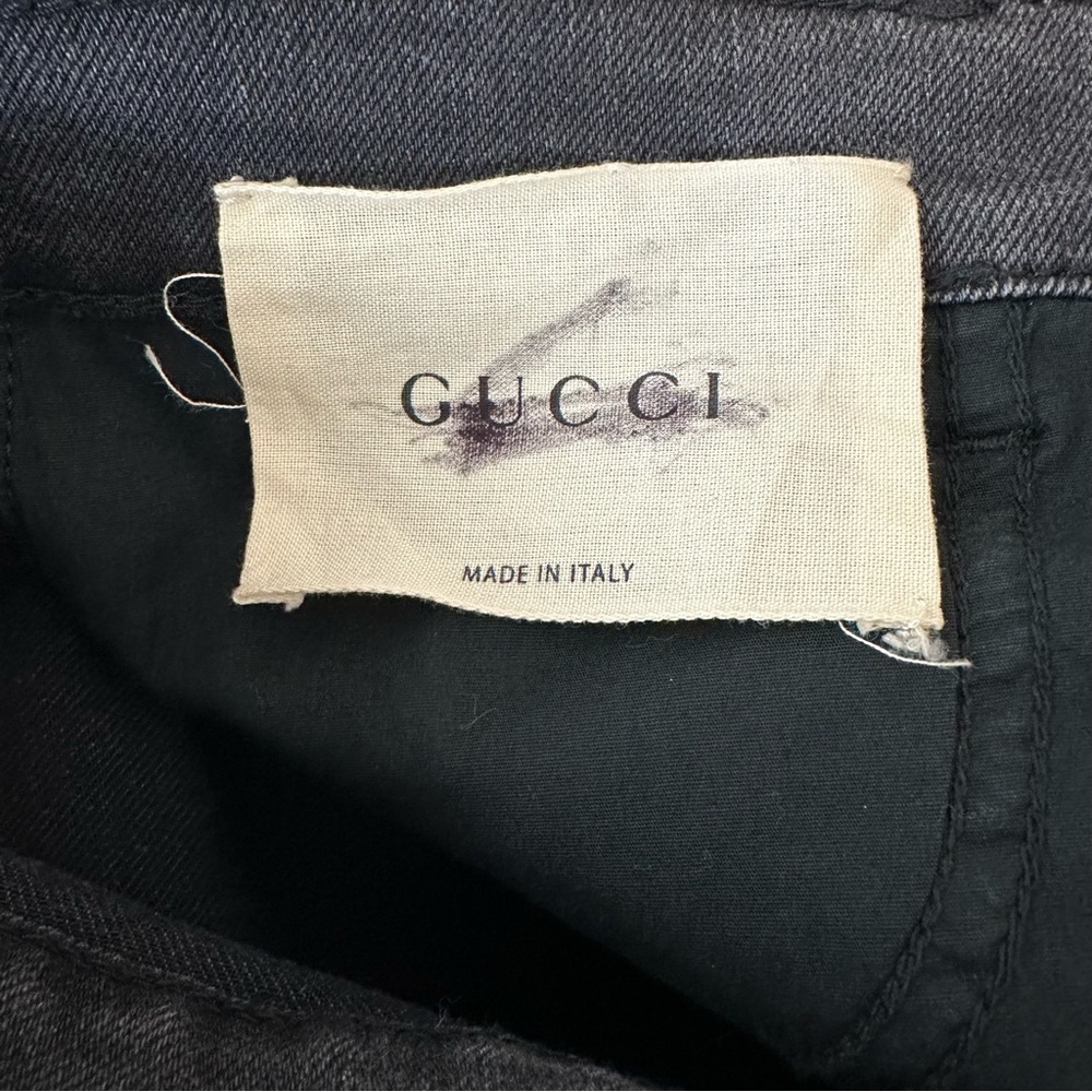Gucci Dragon Embroidered Skinny Jeans Size 26 - Picture 10 of 13